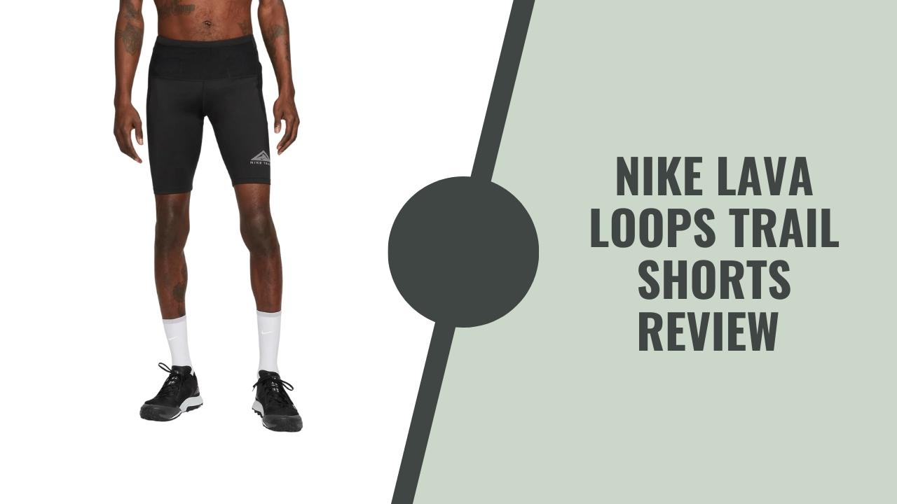 Men's Nike Trail Dri-Fit Lava Loops Running 1/2 Tights Black