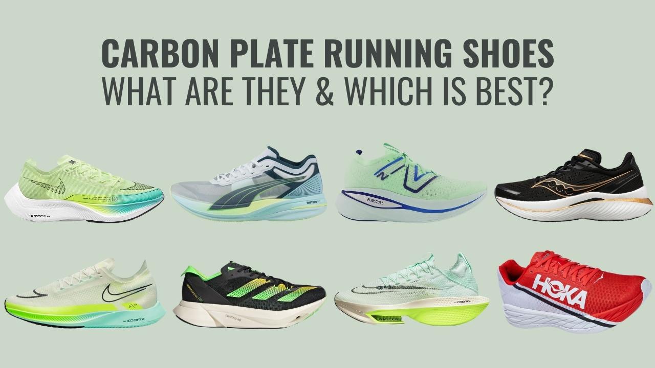 The carbon plated running shoes from Nike and Adidas that are