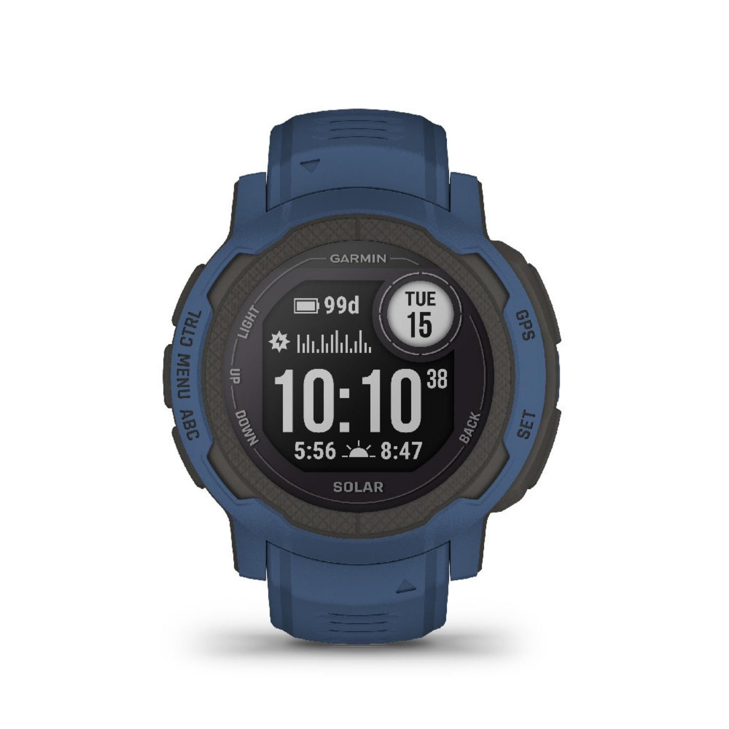 Garmin instinct 2S solar watch tidal blue