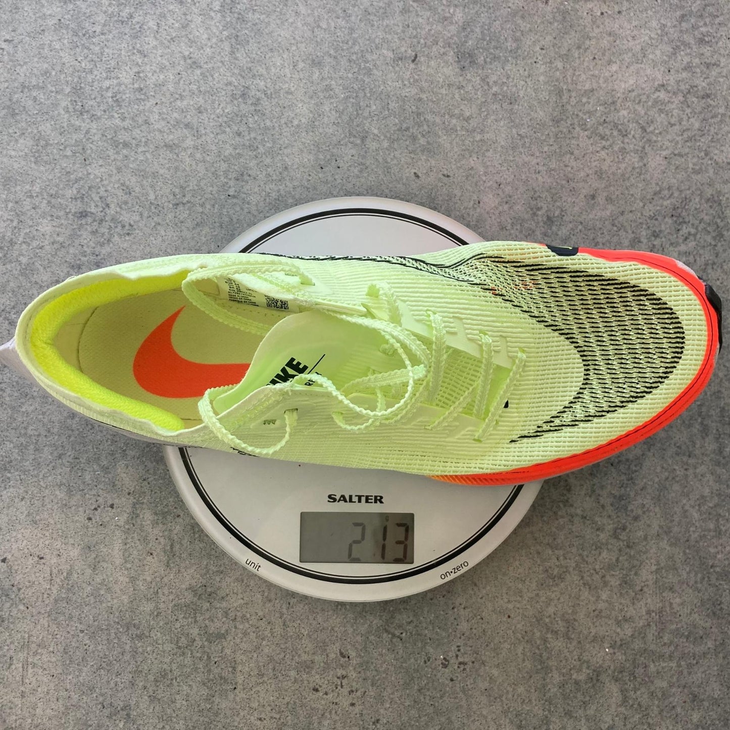 nike vaporfly 2 weight