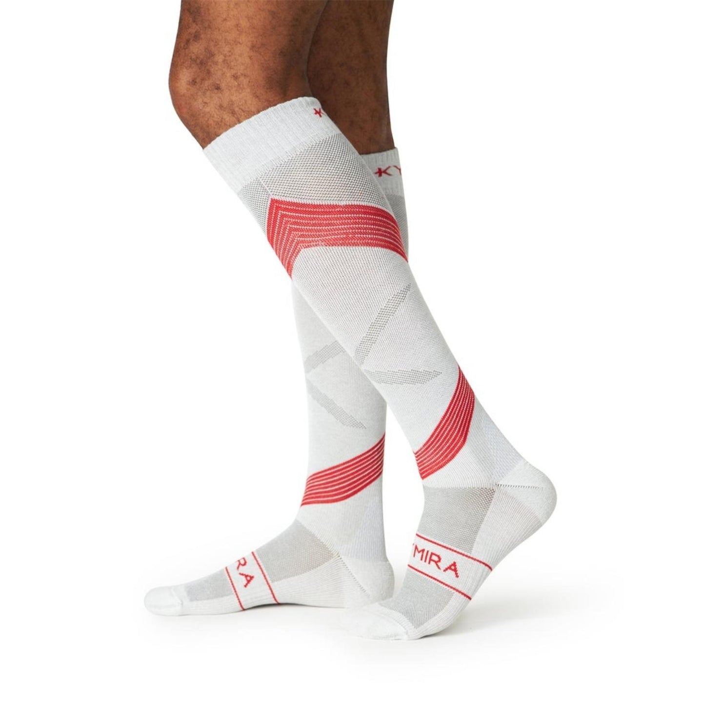 KYMIRA Infrared Compression Socks - White/Red